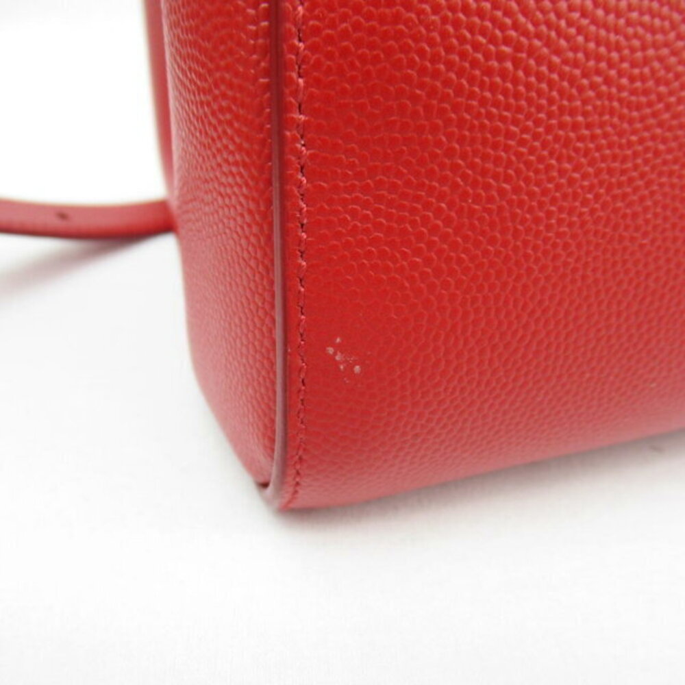 Saint Laurent red leather tote bag - Picture 8 of 10
